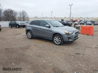 2014 Mitsubishi Outlander Sport ES with VIN 4A4AP3AU7EE029825, listed as a IAAI auction lot 41212312 with 178,663 mi miles. Bid and sale history available at carsss.com. Image 1.