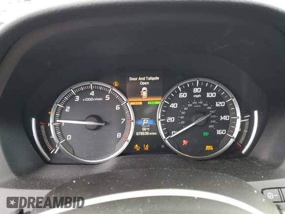 2018 Acura MDX Advance with VIN 5J8YD4H85JL002322, listed as a Copart auction lot 50735935 with 78,538 mi miles and Salvage Title. Bid and sale history available at carsss.com. Image 9.