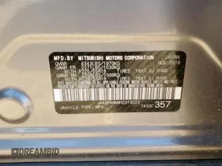 2017 Mitsubishi Outlander SEL with VIN JA4AP4AW9HZ019223, listed as a Copart auction lot 66467535 with 53,245 mi miles and Clean title. Bid and sale history available at DreamBid. Image 13.