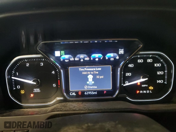 2020 GMC Sierra 3500HD Denali z VIN 1GT49WEY5LF265507, wystawiony jako Copart lot #53607974 z przebiegiem 62 955 mil mil oraz Szkody całkowita. Historia ofert i sprzedaży dostępna na DreamBid. Obrazek 9.
