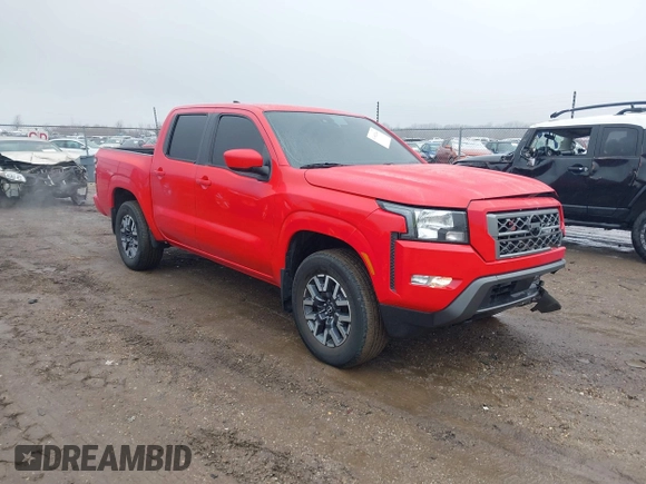 2022 Nissan Frontier S with VIN 1N6ED1EK4NN603339, listed as a IAAI auction lot 41482846 with 44,066 mi miles. Bid and sale history available at carsss.com. Image 1.