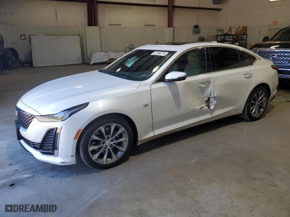 2021 Cadillac CT5 Premium Luxury with VIN 1G6DN5RK5M0146553, listed as a Copart auction lot 42398275 with 36,559 mi miles and Salvage Title. Bid and sale history available at carsss.com. Image 1.