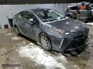 2019 Toyota Prius LE with VIN JTDL9RFU4K3005186, listed as a Copart auction lot 46004545 with 54,827 mi miles and Salvage Title. Bid and sale history available at carsss.com. Image 12.