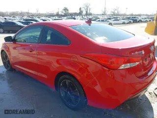 2013 Hyundai Elantra Coupe GS with VIN KMHDH6AE7DU010199, listed as a IAAI auction lot 41756810 with 122,158 mi miles. Bid and sale history available at carsss.com. Image 3.