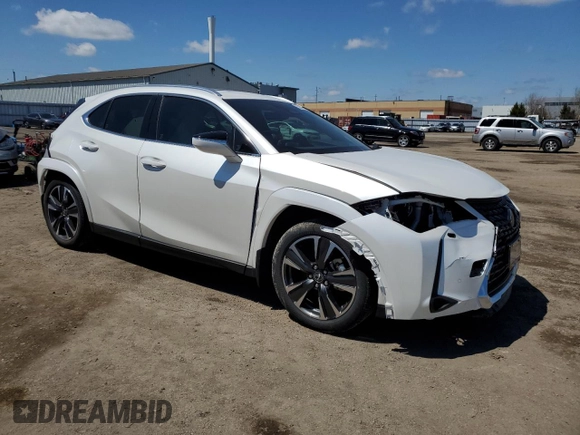 2025 Lexus UX 300h z VIN JTHUCJDHXS2001225, wystawiony jako Copart lot #55670245 z przebiegiem 4 205 mil mil oraz Czysty tytuł • Clean title. Historia ofert i sprzedaży dostępna na DreamBid. Obrazek 4.