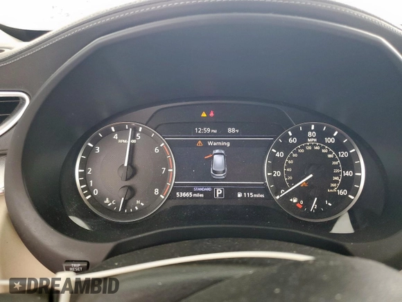 2019 Infiniti QX50 Essential with VIN 3PCAJ5M11KF125689, listed as a Copart auction lot 63862715 with 53,665 mi miles and Salvage title. Bid and sale history available at DreamBid. Image 9.