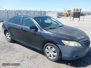 2007 Toyota Camry CE with VIN JTNBE46K773061294, listed as a IAAI auction lot 41986525 with 212,516 mi miles. Bid and sale history available at carsss.com. Image 1.
