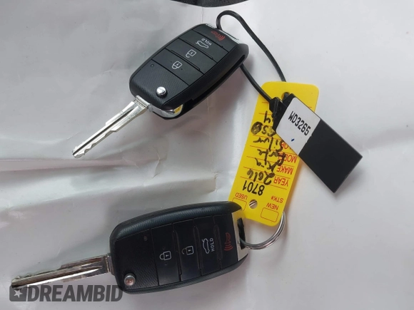 2016 Kia Forte LX with VIN KNAFK4A67G5501704, listed as a IAAI auction lot 42027500 with 269,131 mi miles. Bid and sale history available at carsss.com. Image 11.