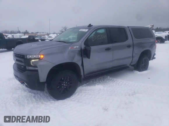 2022 Chevrolet Silverado 1500 LT Trail Boss with VIN 1GCPYFEL1NZ216763, listed as a Copart auction lot 83351734 with 63,163 mi miles and Clean Title. Bid and sale history available at DreamBid. Image 1.