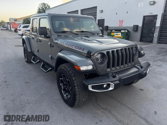 2021 Jeep Gladiator Rubicon z VIN 1C6JJTBM8ML611134, wystawiony jako Copart lot #54375665 z przebiegiem 62 134 mil mil oraz Szkoda całkowita • Salvage title. Historia ofert i sprzedaży dostępna na DreamBid. Obrazek 1.
