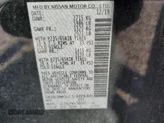 2020 Infiniti QX60 PURE with VIN 5N1DL0MM5LC530940, listed as a Copart auction lot 46143215 with 178,833 mi miles and Clean Title. Bid and sale history available at carsss.com. Image 13.