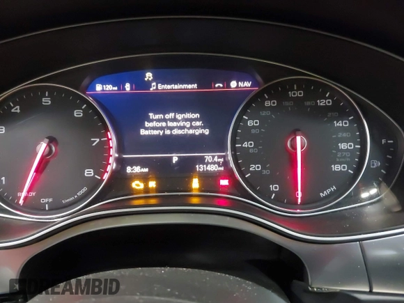 2016 Audi A6 Premium Plus with VIN WAUGFAFC9GN121205, listed as a IAAI auction lot 41770789 with 131,480 mi miles and . Bid and sale history available at DreamBid. Image 7.