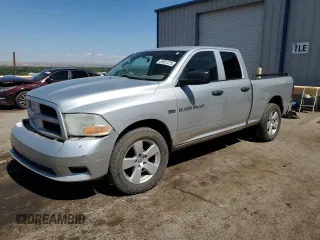 2012 Ram 1500 Express with VIN 1C6RD7FT4CS204595, listed as a Copart auction lot 59561225 with 389,565 mi miles and Salvage title. Bid and sale history available at DreamBid. Image 1.