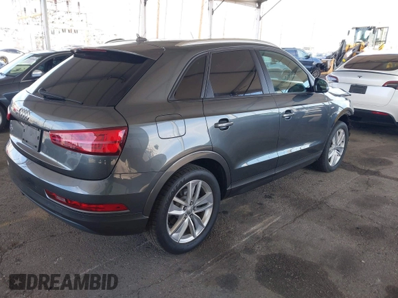 2018 Audi Q3 Premium with VIN WA1BCCFS5JR006653, listed as a IAAI auction lot 41590415 with 65,008 mi miles. Bid and sale history available at carsss.com. Image 4.