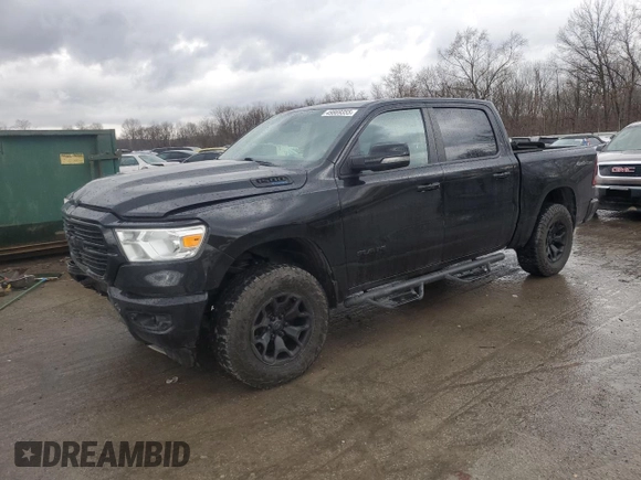2020 Ram 1500 Big Horn with VIN 1C6SRFFT6LN376381, listed as a Copart auction lot 49869355 with 115,349 mi miles and Salvage Title. Bid and sale history available at carsss.com. Image 1.