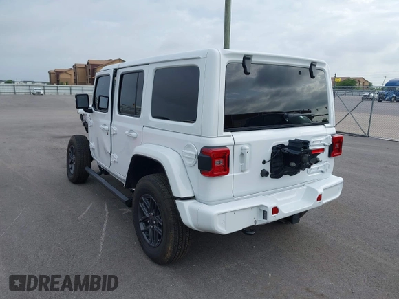 2022 Jeep Wrangler Unlimited Sahara with VIN 1C4HJXEN9NW190351, listed as a IAAI auction lot 42741722 with 40,794 mi miles and . Bid and sale history available at DreamBid. Image 3.