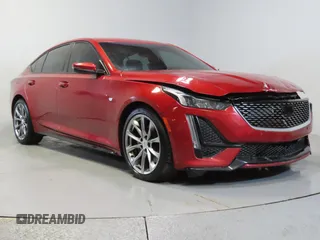 2020 Cadillac CT5 Sport with VIN 1G6DP5RK4L0129851, listed as a Copart auction lot 46492925 with 46,738 mi miles and Salvage Title. Bid and sale history available at carsss.com. Image 1.