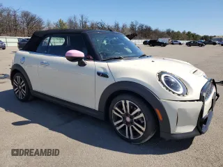 2022 MINI Convertible Cooper S with VIN WMW43DL01N3N51794, listed as a Copart auction lot 53075045 with 43,811 mi miles and Salvage title. Bid and sale history available at DreamBid. Image 4.
