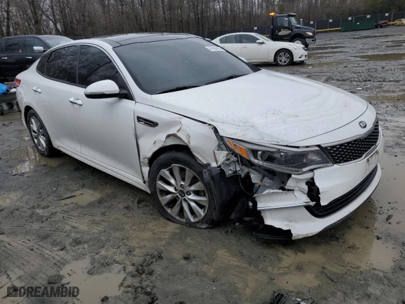 2018 Kia Optima EX with VIN 5XXGU4L36JG231680, listed as a Copart auction lot 44464435 with 82,769 mi miles and Salvage Title. Bid and sale history available at carsss.com. Image 4.