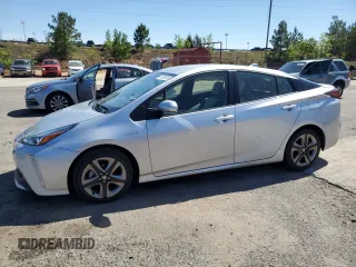 2022 Toyota Prius L Eco with VIN JTDKAMFU8N3176968, listed as a Copart auction lot 55850705 with 56,937 mi miles and Salvage title. Bid and sale history available at DreamBid. Image 1.