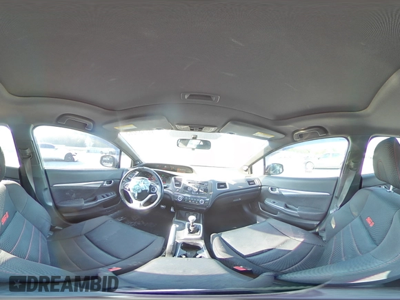 2013 Honda Civic Si with VIN 2HGFB6E58DH705837, listed as a Copart auction lot 62189265 with 211,915 mi miles and Salvage title. Bid and sale history available at DreamBid. Image 14.