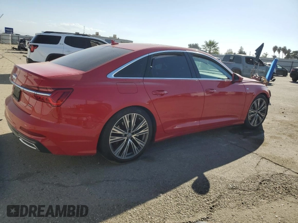 2019 Audi A6 Premium with VIN WAUK2AF25KN069576, listed as a Copart auction lot 75137094 with 0 mi miles and Salvage Title. Bid and sale history available at carsss.com. Image 3.