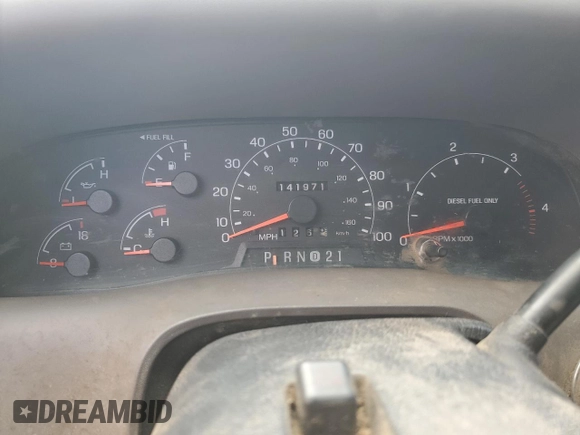 2001 Ford F-350 XL with VIN 1FTWW32F81EC66012, listed as a Copart auction lot 48225834 with 141,971 mi miles and Salvage title. Bid and sale history available at DreamBid. Image 9.
