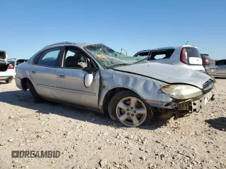 2002 Ford Taurus SES Standard with VIN 1FAFP55242A254455, listed as a Copart auction lot 49986365 with 158,566 mi miles and Non Repairable. Bid and sale history available at DreamBid. Image 4.