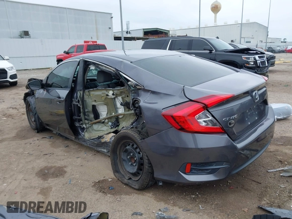 2017 Honda Civic Sedan LX with VIN 2HGFC2F63HH563674, listed as a IAAI auction lot 41633602 with 1 mi miles. Bid and sale history available at carsss.com. Image 3.