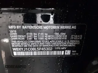 2020 BMW X2 xDrive28i z VIN WBXYJ1C08L5P45302, wystawiony jako IAAI lot #41788245 z przebiegiem 57 000 mil mil oraz . Historia ofert i sprzedaży dostępna na DreamBid. Obrazek 9.