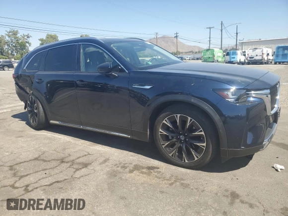 2024 Mazda CX-90 Premium with VIN JM3KKDHA2R1157261, listed as a Copart auction lot 61197825 with 16,682 mi miles and Salvage title. Bid and sale history available at DreamBid. Image 4.
