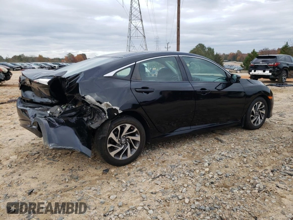 2016 Honda Civic Sedan EX with VIN 2HGFC2F8XGH509062, listed as a Copart auction lot 78390574 with 153,205 mi miles and Salvage Title. Bid and sale history available at carsss.com. Image 3.