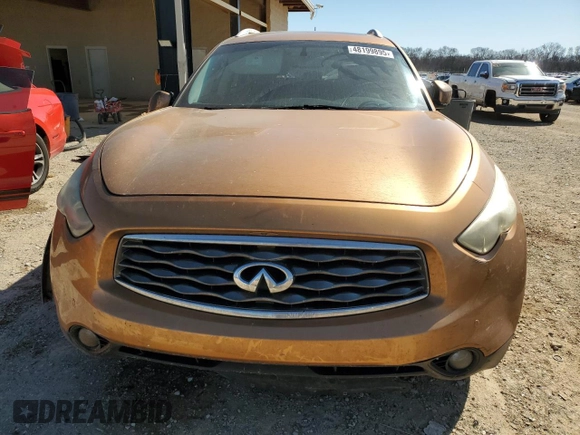 2009 Infiniti FX with VIN JNRAS18U39M100708, listed as a Copart auction lot 48199895 with 278,493 mi miles and Salvage title. Bid and sale history available at DreamBid. Image 5.
