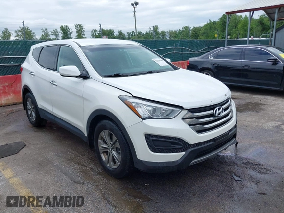 2014 Hyundai Santa Fe z VIN 5XYZTDLB5EG147354, wystawiony jako IAAI lot #42235940 z przebiegiem 107 466 mil mil oraz . Historia ofert i sprzedaży dostępna na DreamBid. Obrazek 1.