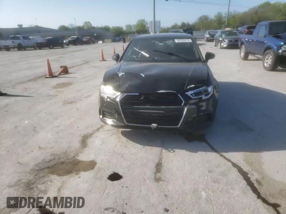 2017 Audi A3 Sedan Premium with VIN WAUB8GFF0H1017955, listed as a Copart auction lot 50989414 with 45,566 mi miles and Salvage Title. Bid and sale history available at carsss.com. Image 10.