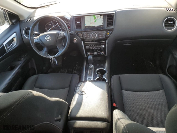 2019 Nissan Pathfinder S with VIN 5N1DR2MM9KC635490, listed as a Copart auction lot 52157255 with 140,433 mi miles and Salvage Title. Bid and sale history available at carsss.com. Image 8.