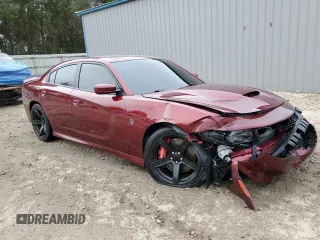 2019 Dodge Charger SRT Hellcat with VIN 2C3CDXL94KH662820, listed as a Copart auction lot 44801625 with 55,169 mi miles and Non Repairable. Bid and sale history available at DreamBid. Image 4.