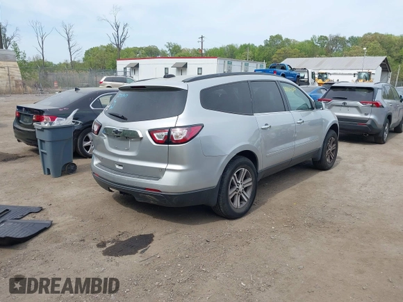 2017 Chevrolet Traverse LT with VIN 1GNKRHKD7HJ346427, listed as a IAAI auction lot 42104804 with 86,636 mi miles and . Bid and sale history available at DreamBid. Image 4.