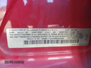 2009 Volkswagen Jetta TDI with VIN 3VWRL71K69M056958, listed as a Copart auction lot 88103795 with 187,209 mi miles and Salvage title. Bid and sale history available at DreamBid. Image 12.