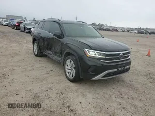 2021 Volkswagen Atlas SEL with VIN 1V2ER2CAXMC558114, listed as a Copart auction lot 55573455 with 49,296 mi miles and Salvage title. Bid and sale history available at DreamBid. Image 14.