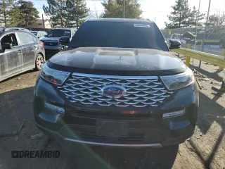 2020 Ford Explorer Platinum with VIN 1FM5K8HC2LGA14647, listed as a Copart auction lot 43446895 with 0 mi miles and Salvage Title. Bid and sale history available at carsss.com. Image 5.