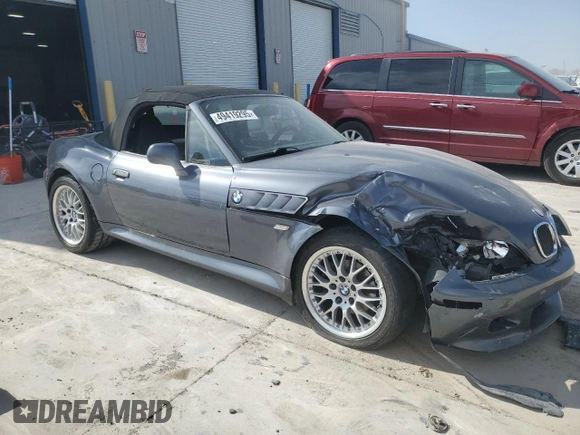 2000 BMW Z3 2.8 with VIN 4USCH3348YLF43514, listed as a Copart auction lot 49419295 with 139,107 mi miles and Salvage title. Bid and sale history available at DreamBid. Image 4.