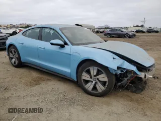 2024 Porsche Taycan with VIN WP0AA2Y14RSA12182, listed as a Copart auction lot 68667294 with 4,283 mi miles and Salvage title. Bid and sale history available at DreamBid. Image 4.