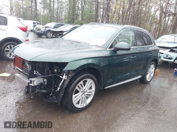 2018 Audi Q5 Premium Plus with VIN WA1BNAFY2J2232886, listed as a IAAI auction lot 41953018 with 30,096 mi miles. Bid and sale history available at carsss.com. Image 17.