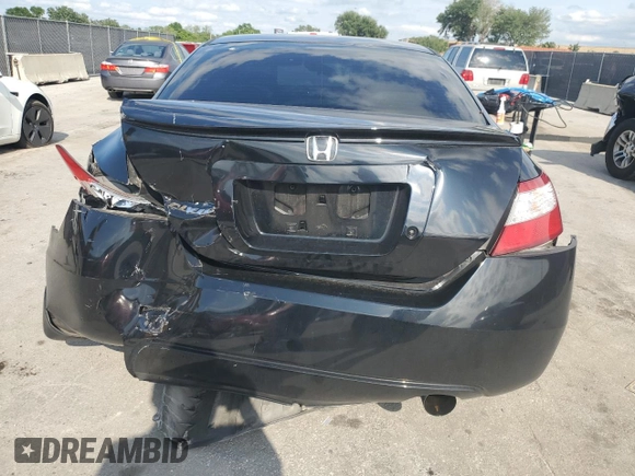 2007 Honda Civic Cpe LX with VIN 2HGFG12607H574182, listed as a Copart auction lot 51286655 with 182,905 mi miles and Salvage Title. Bid and sale history available at carsss.com. Image 6.