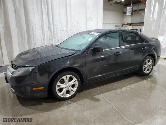 2012 Ford Fusion SE with VIN 3FAHP0HG4CR390403, listed as a Copart auction lot 53442705 with 254,289 mi miles and Salvage Title. Bid and sale history available at carsss.com. Image 1.