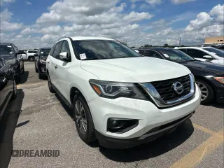 2017 Nissan Pathfinder Platinum with VIN 5N1DR2MN6HC653754, listed as a Copart auction lot 65097605 with 142,494 mi miles and Clean title. Bid and sale history available at DreamBid. Image 1.
