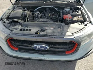 2021 Ford Ranger XL with VIN 1FTER4FH0MLD82079, listed as a Copart auction lot 56927685 with 43,985 mi miles and Salvage title. Bid and sale history available at DreamBid. Image 11.