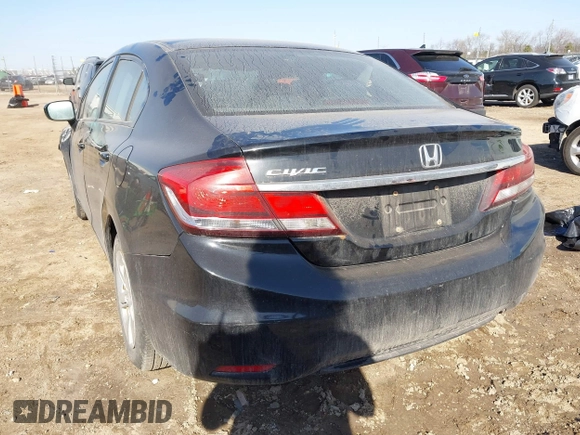 2014 Honda Civic Sedan LX with VIN 2HGFB2F5XEH544092, listed as a IAAI auction lot 41797824 with 73,079 mi miles. Bid and sale history available at carsss.com. Image 3.