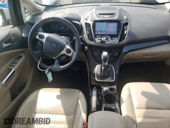 2017 Ford C-Max Energi Titanium with VIN 1FADP5FU3HL105023, listed as a Copart auction lot 65458784 with 64,443 mi miles and Salvage Title. Bid and sale history available at carsss.com. Image 8.